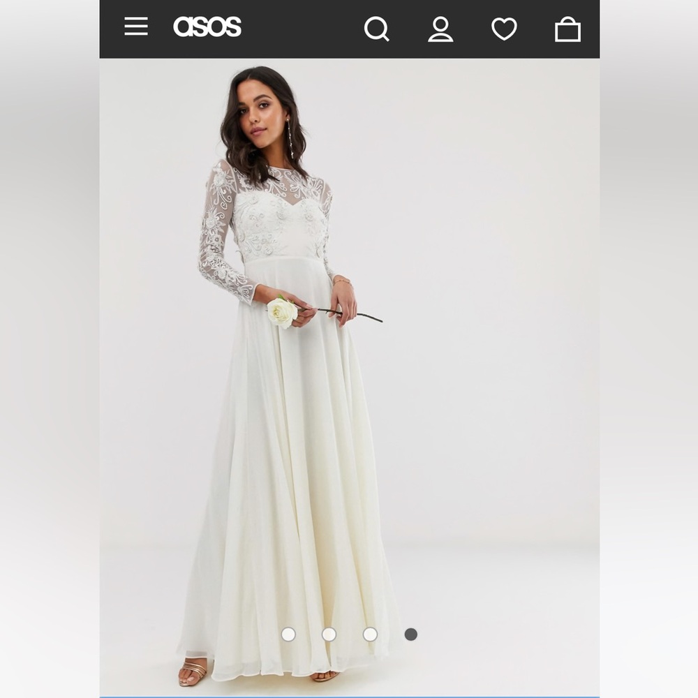 ASOS Embroidered and Beaded Wedding Gown